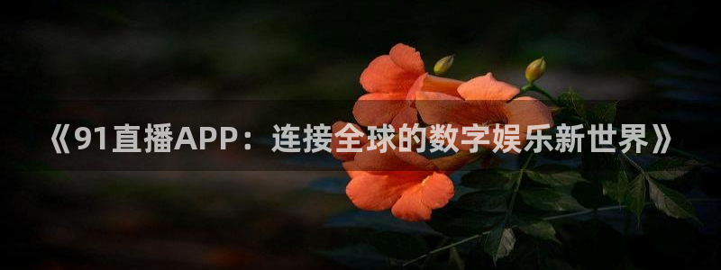 jrs直播低调看直播乐球直播：《91直播APP：连接全球的数字娱乐新世界》